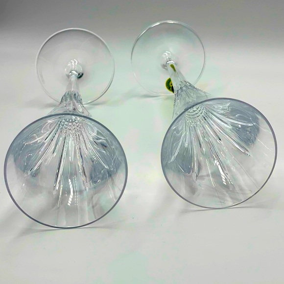 Waterford Lismore Diamond Monogram Letter "H”- Crystal Champagne Toasting Flutes - Picture 9 of 16